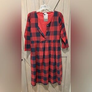 Bates Sisters Boutique Plaid Dress NWT